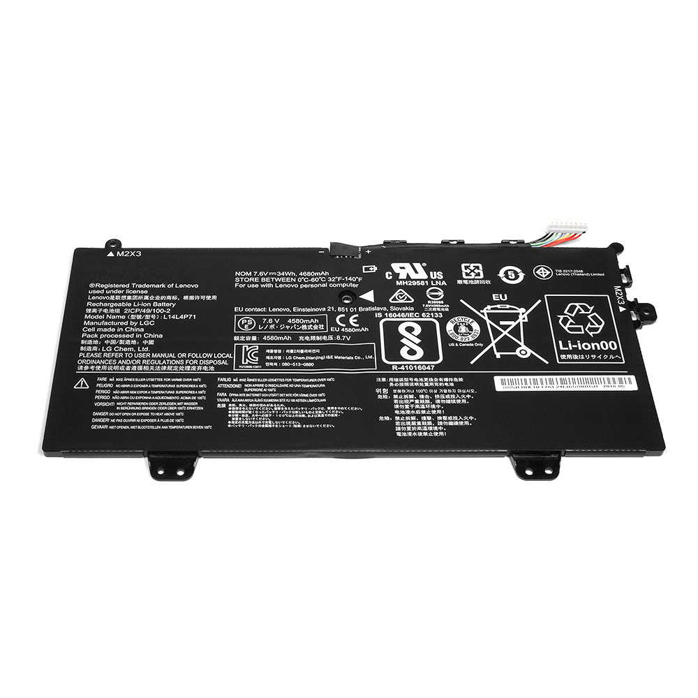 Аккумулятор для ноутбука Lenovo Yoga 3 Pro 11, Yoga 700-11 (7.5V, 4650mAh, 35Wh). PN: L14M4P71, L14L4P71, #1