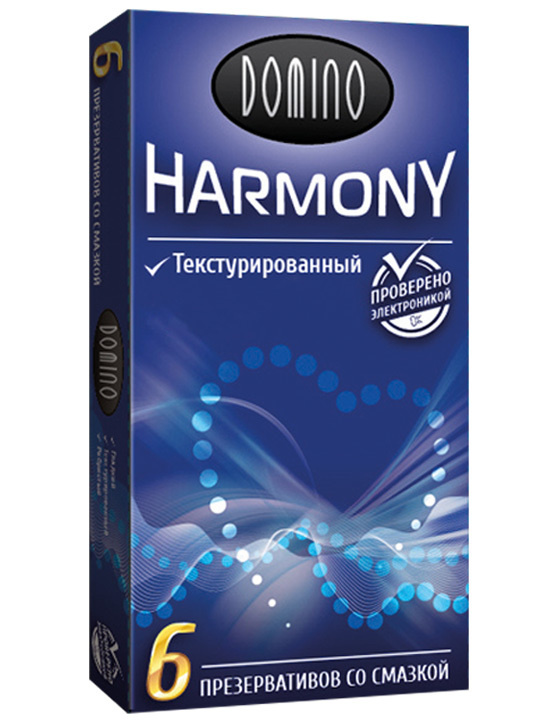 Презервативы DOMINO Harmony текстурированные, 6 шт #1