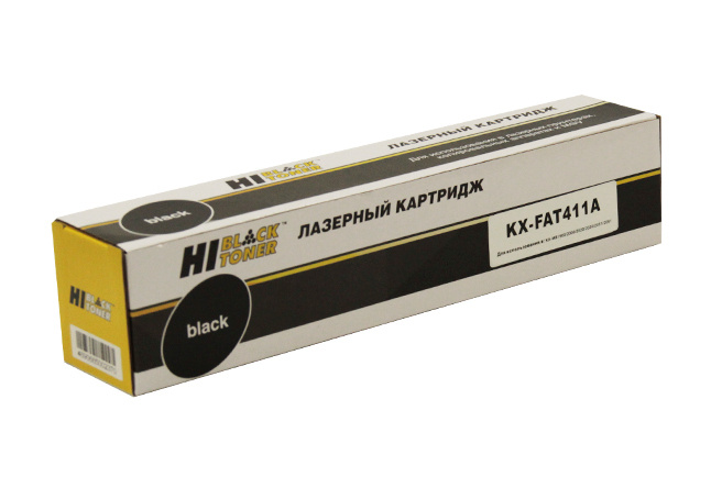 Тонер-картридж лазерный Hi-Black KX-FAT411A для Panasonic KX-MB1900/2000/2010/2020/2025/2030, черный #1