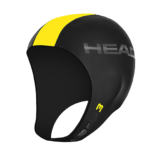 Шлем утепляющий для триатлона HEAD NEO, 3мм, р.SM черно-желтый, 455116  #1