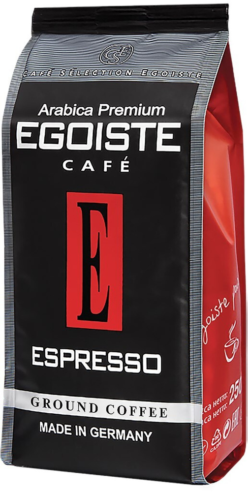 Кофе молотый EGOISTE Espresso, 250 г - 2 упаковки #1