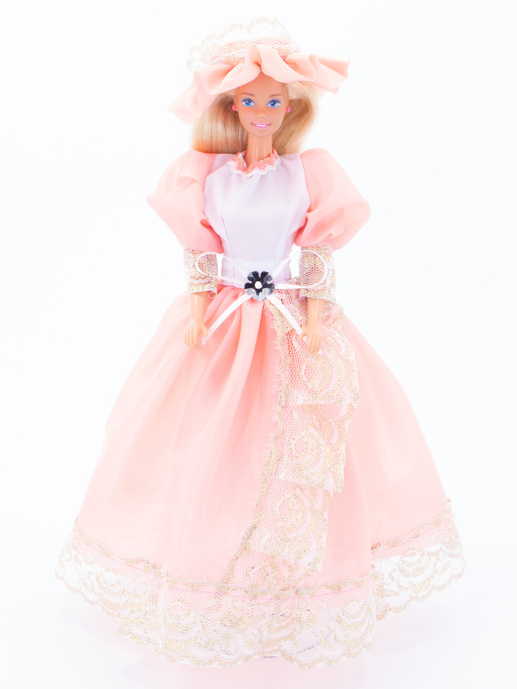 Одежда для кукол Модница Бальное платье для куклы Барби 29 см коралловый  #1