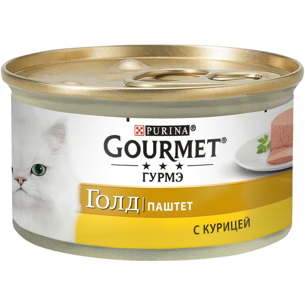 Purina Gourmet Gold Консервированный корм для кошек, паштет с курицей 12 x 85 г  #1