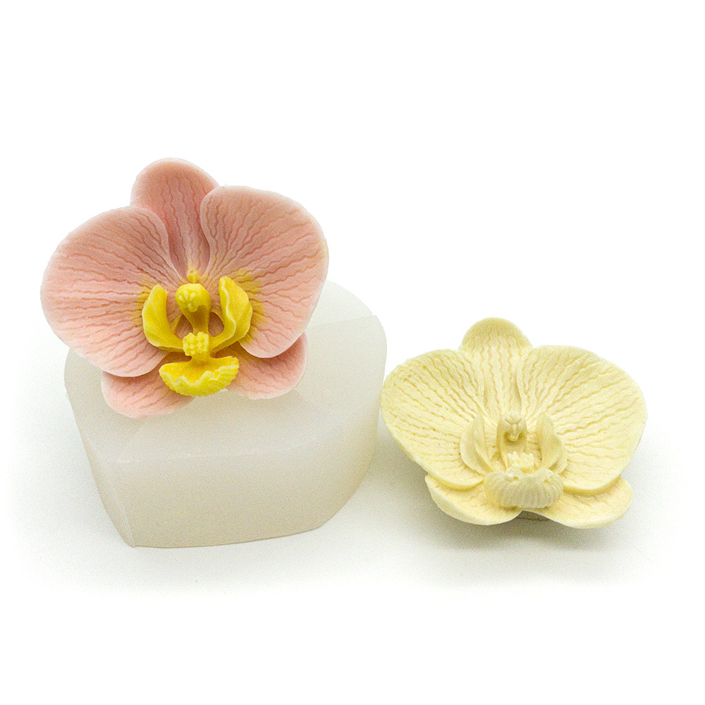"Мини-орхидея" силиконовая форма для шоколадных цветов. Молд для шоколада, зефира, мыла.  #1