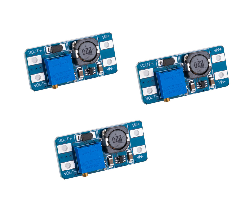 Повышающий DC-DC преобразователь на MT3608 3шт - купить с доставкой по ...