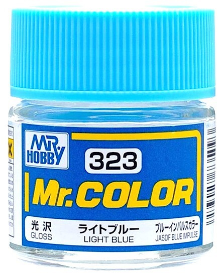 Mr.Color Краска эмалевая цвет Светло-синий (JASDF Blue Impulse) глянцевый, 10мл  #1