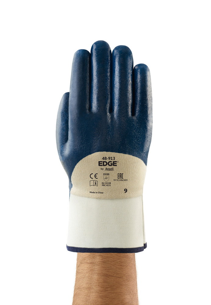 Перчатки Ansell от механических повреждений, МБС EDGE Oceanic 48-913-9  #1