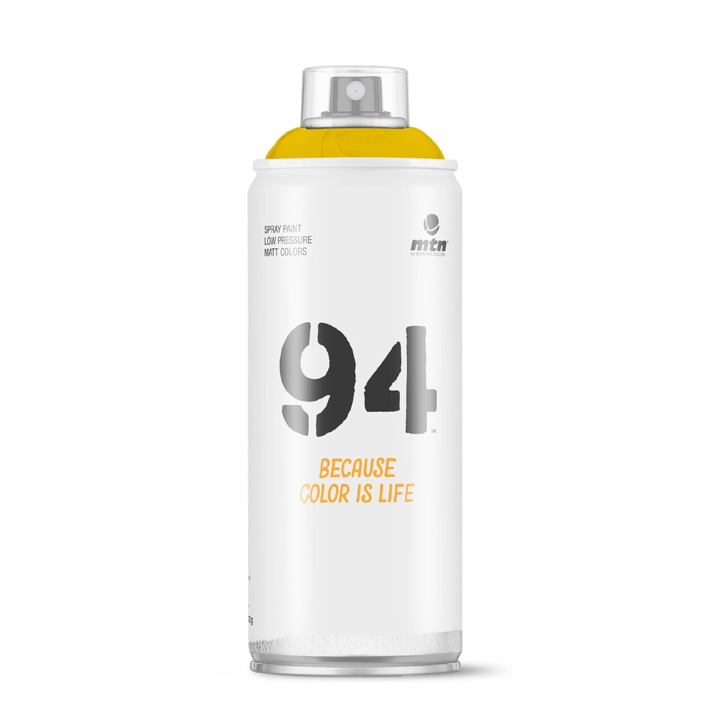 Краска аэрозольная матовая MTN 94 для граффити RV-177 Eldorado желтый насыщенный, 400 мл  #1