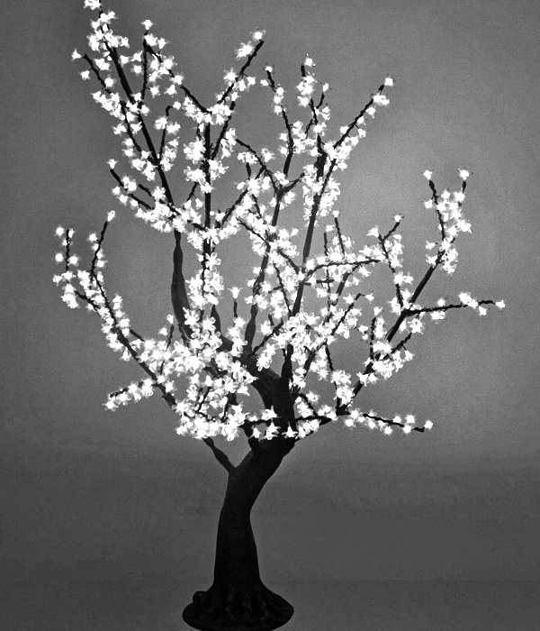 Сакура, дерево светодиодное, 4320 LED, высотой 4,8 метра. Цвет белый, China Dans, артикул FZ-4320/White #1
