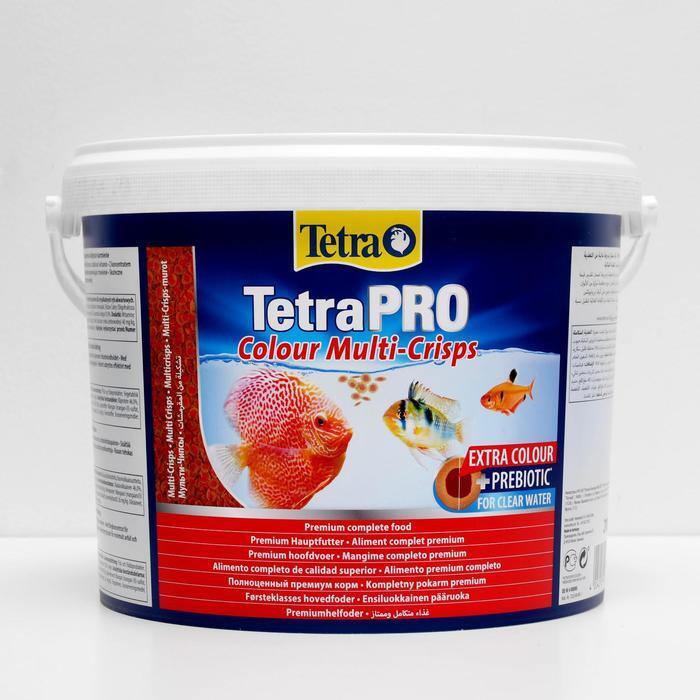 Корм TetraPro Colour для рыб, чипсы для окраса, 10 л. #1