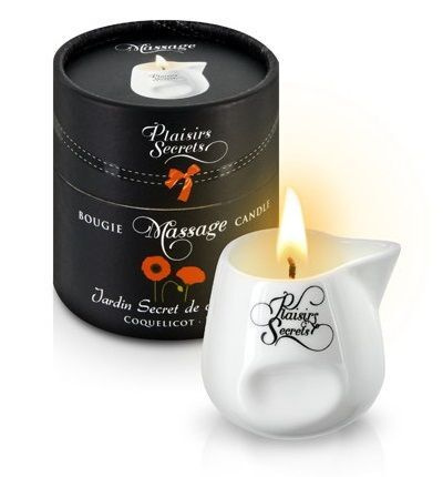 Массажная свеча с ароматом мака Jardin Secret De Provence Coquelicot - 80 мл.  #1