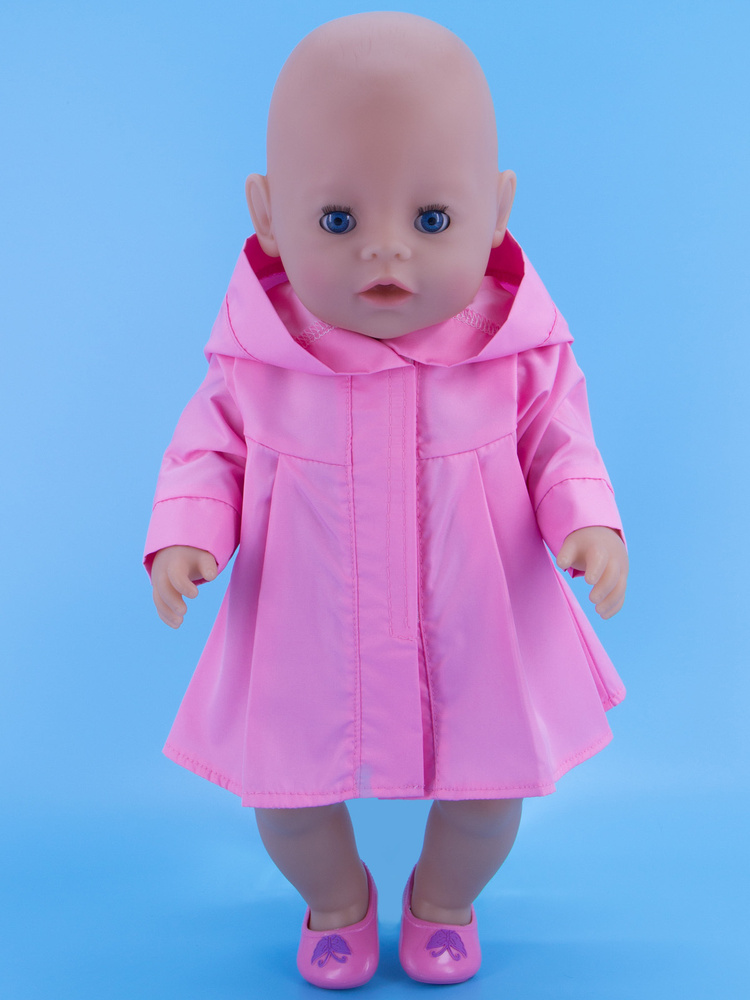 Одежда для кукол Модница Плащик для пупса Беби Бон (Baby Born) 43 см розовый  #1