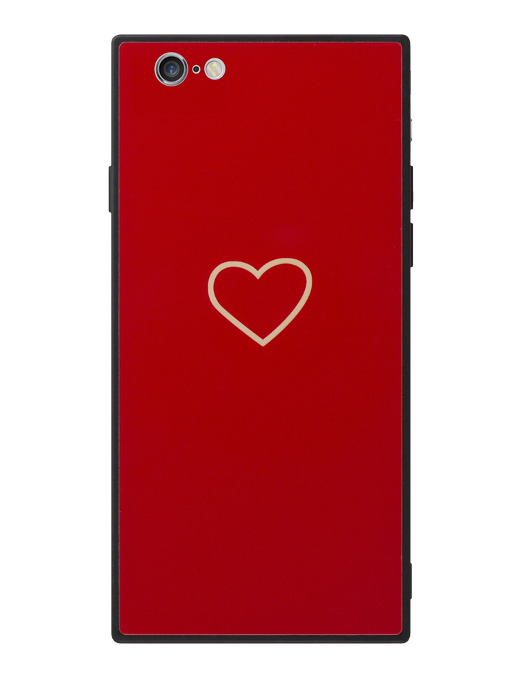 Чехол для Apple iPhone 6/6S, Red, Glass Blue Ray Case, красный, DEPPA, 900282 #1