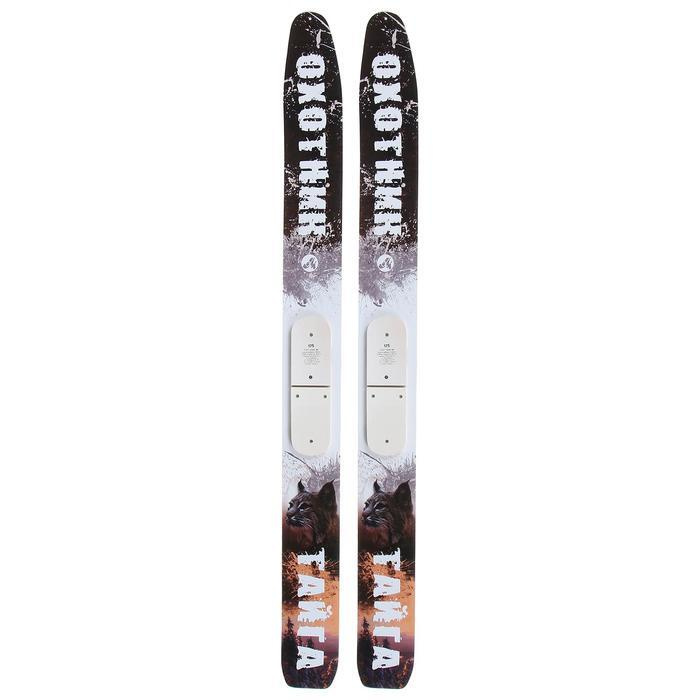 Лыжи деревянные Тайга 175х15 см с накладками #1