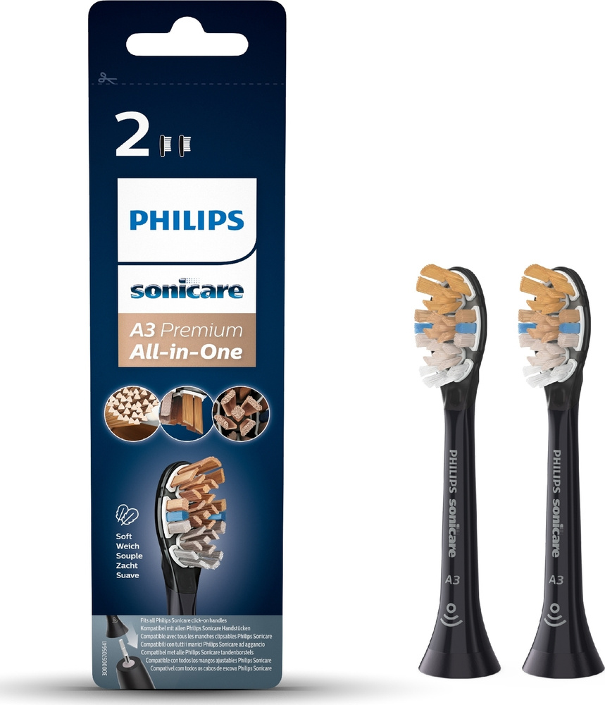 Насадки для электрической зубной щетки Philips Sonicare A3 Premium All-in-One HX9092/11, для лучшего #1