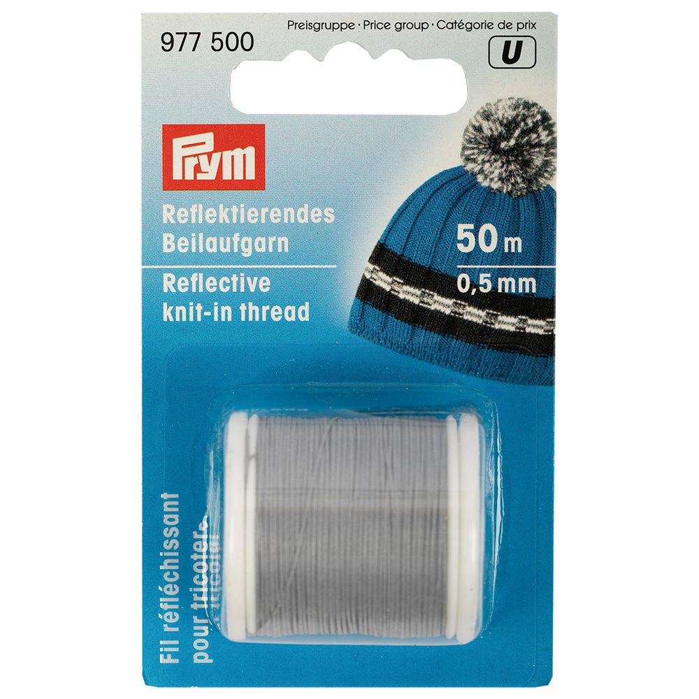 977500 Эластичная светоотражающая нить для вязания 0.5 мм 50 м PRYM Германия  #1