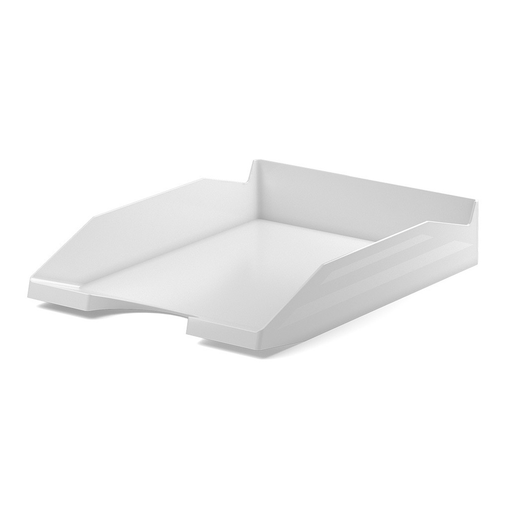 Лоток пластиковый для бумаг ErichKrause Office, белый (всего 2 шт.) (53244)  #1