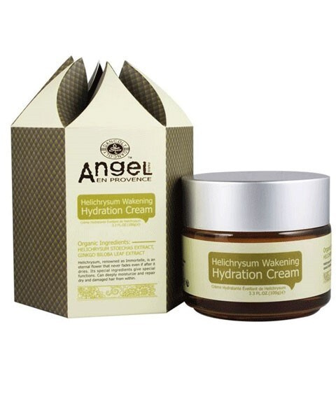 Angel Provence Пробуждающий увлажняющий крем для сухих и повреждённых волос несмываемый с экстрактом #1
