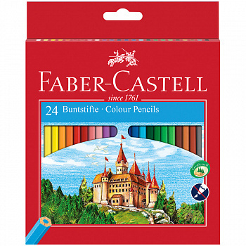 Faber-Castell Карандаши цветные Замок 24 цвета (120124)КОРОБКЕ, 24 ШТ.  #1