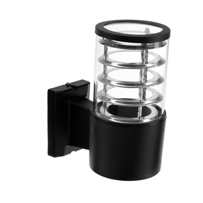 Светильник настенный Luazon Lighting 1хE27х60 Вт "Модерн", пластик, вверх, черный  #1