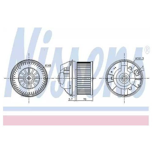 Вентилятор салона Nissens 87245 #1