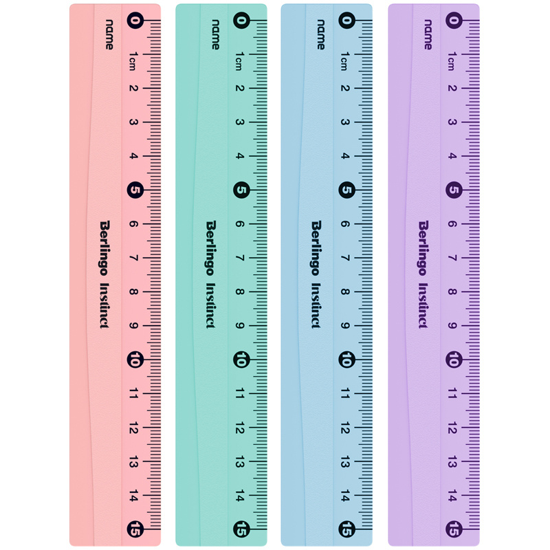 12 шт. Линейка 15см Berlingo "Instinct", пластиковая, ассорти, европодвес  #1