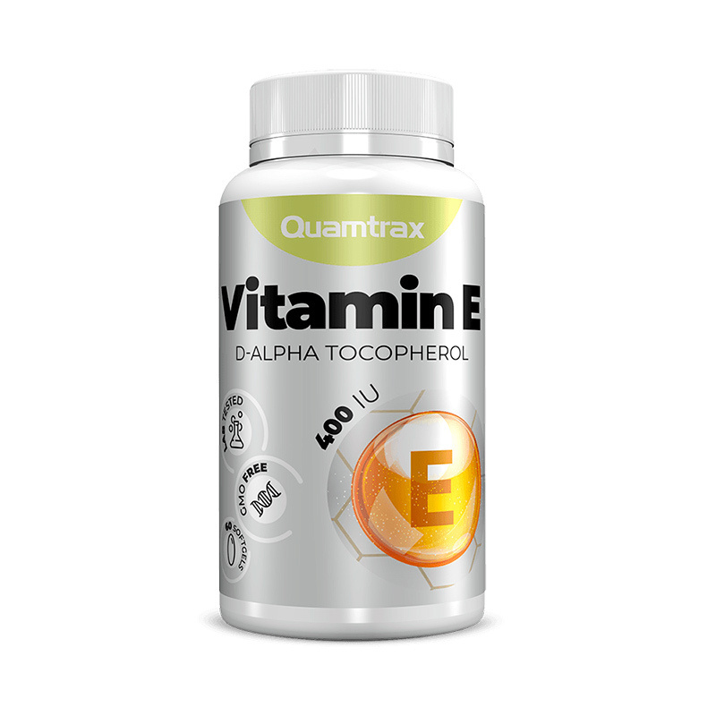 Витамины Quamtrax Nutrition Vitamin E, 60 капсул #1
