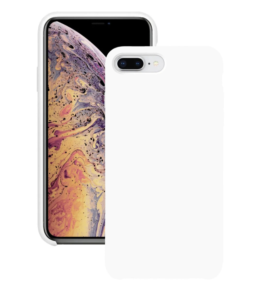 Силиконовый чехол для Apple iPhone 7 Plus / Apple iPhone 8 Plus / Silicone Case DF на Айфон с бархатистым #1