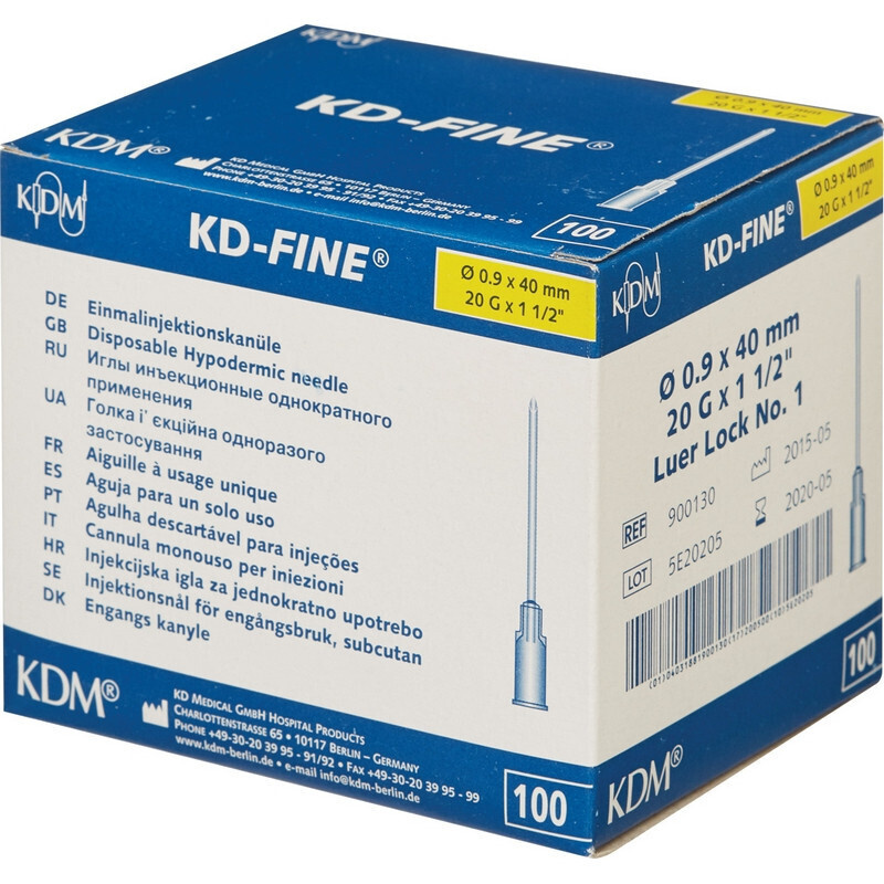 Игла инъекционная KD-Fine 20G (0,9х40 мм), 100 шт./уп. #1