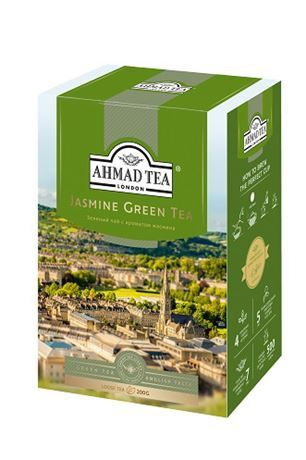 Чай зеленый AHMAD TEA листовой с жасмином, 200 г, 3 упаковки #1