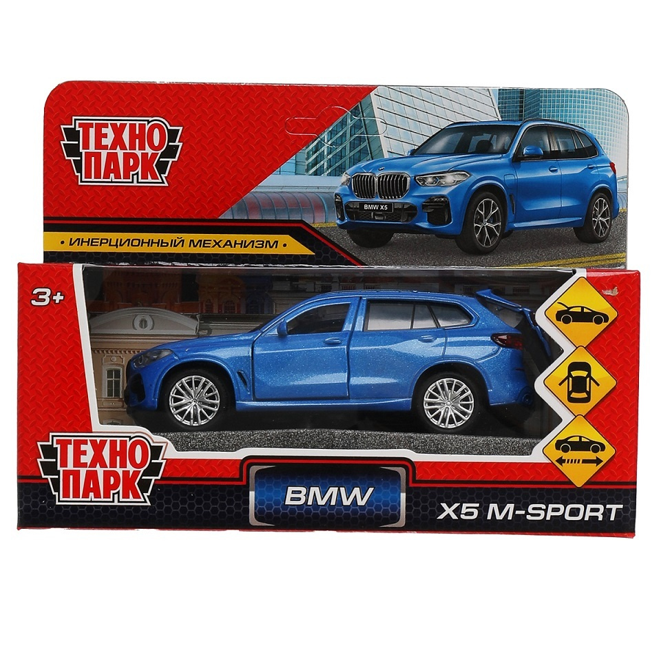 Машина Технопарк BMW X5 M-Sport 12 см синяя металл инерция, X5-12-BU  #1