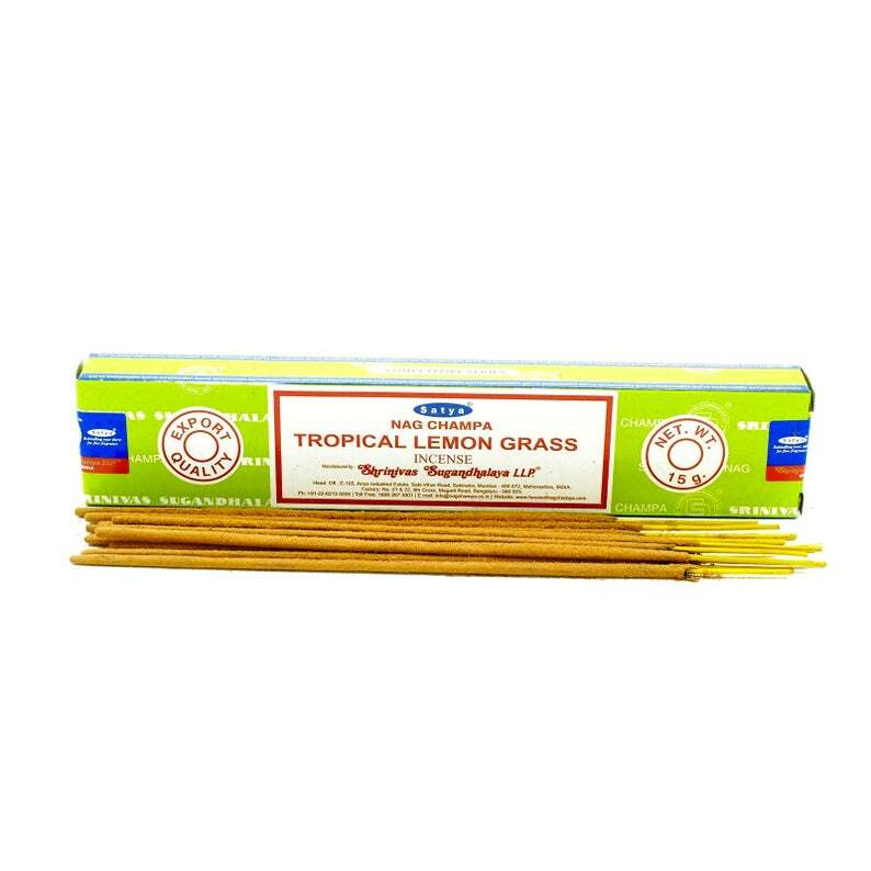 Благовония палочки Satya Nag Champa Tropical Lemon Grass (Тропический Лемонграсс)15г., 12 шт  #1