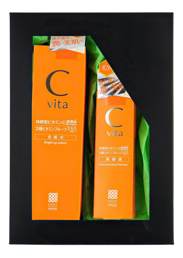 Meishoku Vitamin C Подарочный набор "Сияющая кожа с витамином С": Антиоксидантный лосьон, 150 мл + Антиоксидантная #1