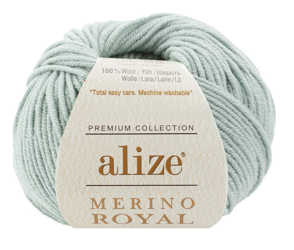 Alize Merino Royal / Мерино Роял / состав: 100% мериносовая шерсть / Мята - 522 / 10 мотков.  #1