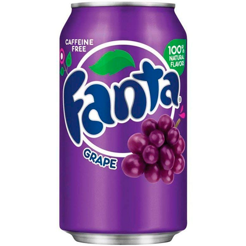 Напиток газированный Fanta Grape, Фанта Виноград, 0.355 л, банка  #1