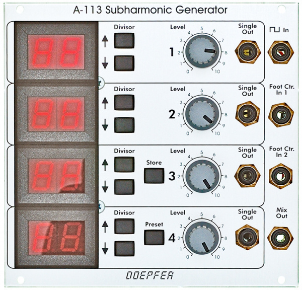Модульный синтезатор Doepfer A-113 Subharmonic Generator #1