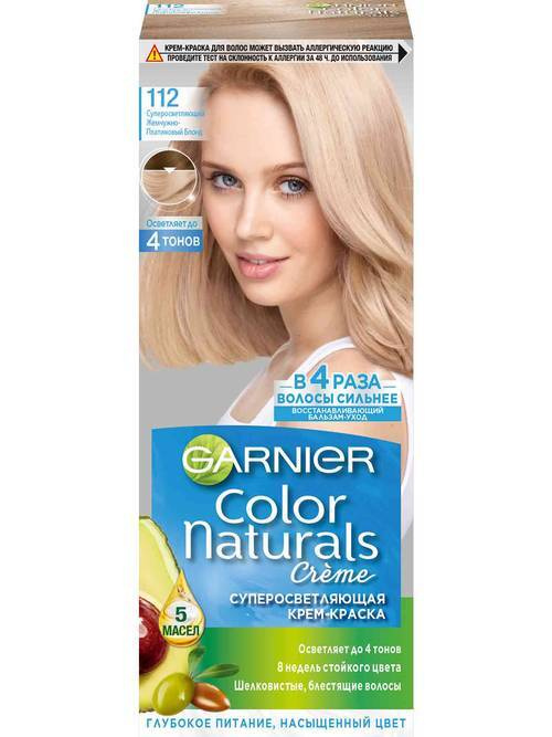 Garnier крем-краска Color Naturals 112 Суперосветляющий Жемчужно-Платиновый блонд  #1