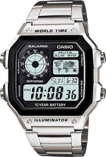 Японские наручные часы Casio Collection AE-1200WHD-1A #1