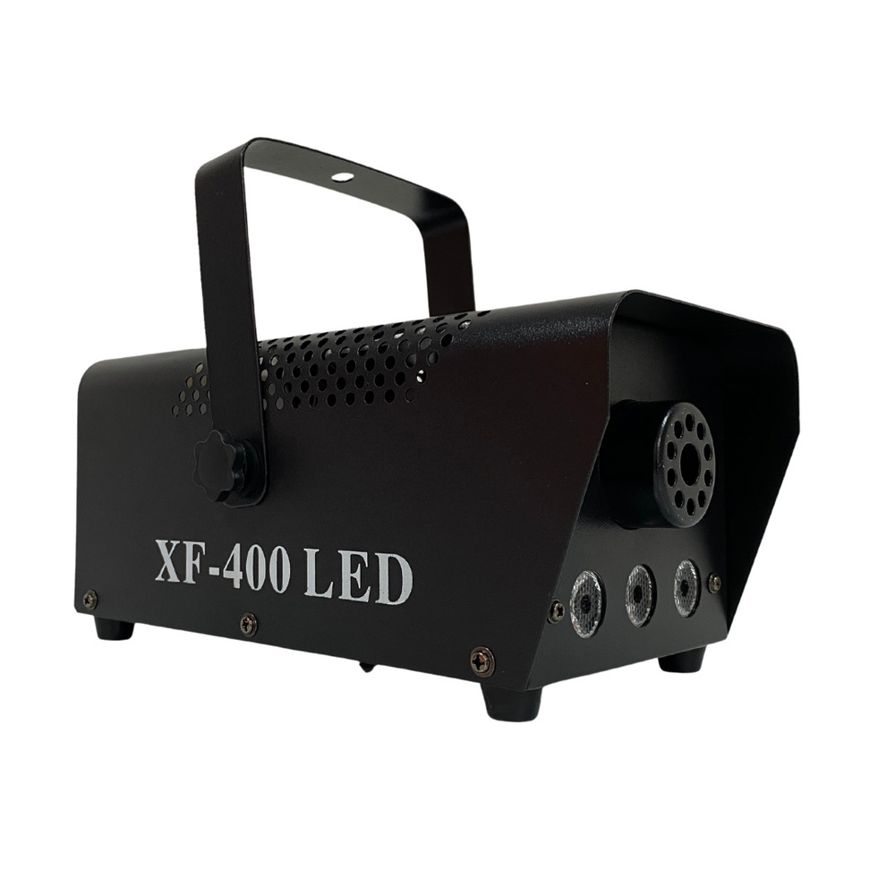 Компактный генератор дыма мощностью 400 Вт c LED RGB подсветкой. Пульт ДУ XLine XF-400 LED  #1
