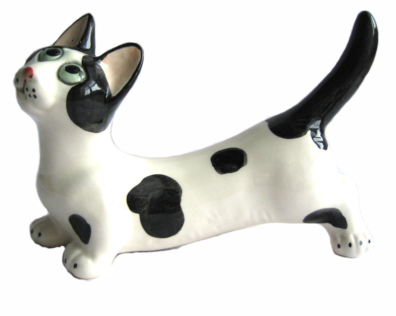 Манчкин (кошка такса) фарфоровая статуэтка #1