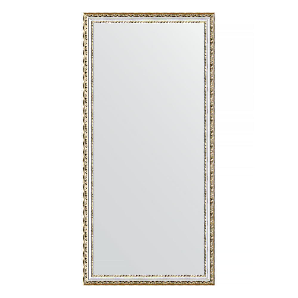 Зеркало в багетной раме - золотые бусы на серебре 60 mm (75х155 cm) (EVOFORM) BY 1117  #1