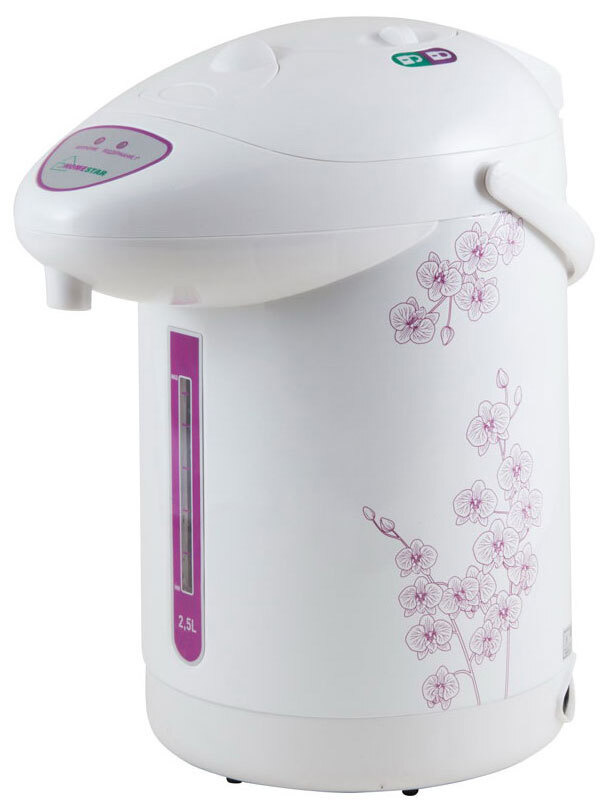 Термопот HOMESTAR HS-5001 (000650) фиолетовые цветы 2,5л #1