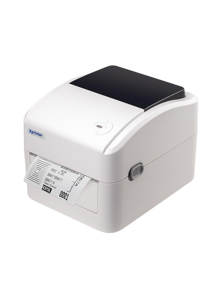 Принтер для наклеек/этикеток термо XP-420B белый USB + LAN, белый  #1