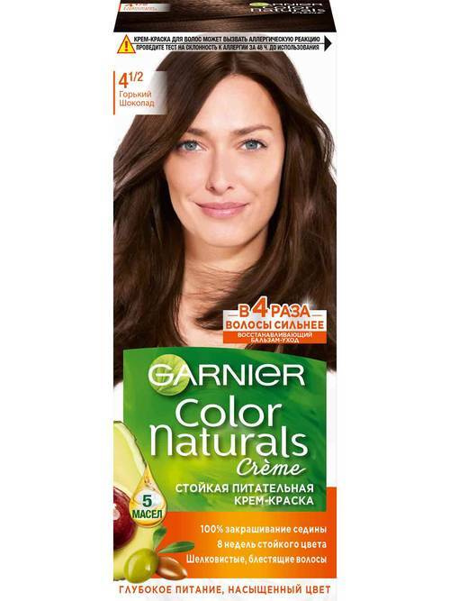 Garnier крем-краска Color Naturals 4.1/2 Горький шоколад #1