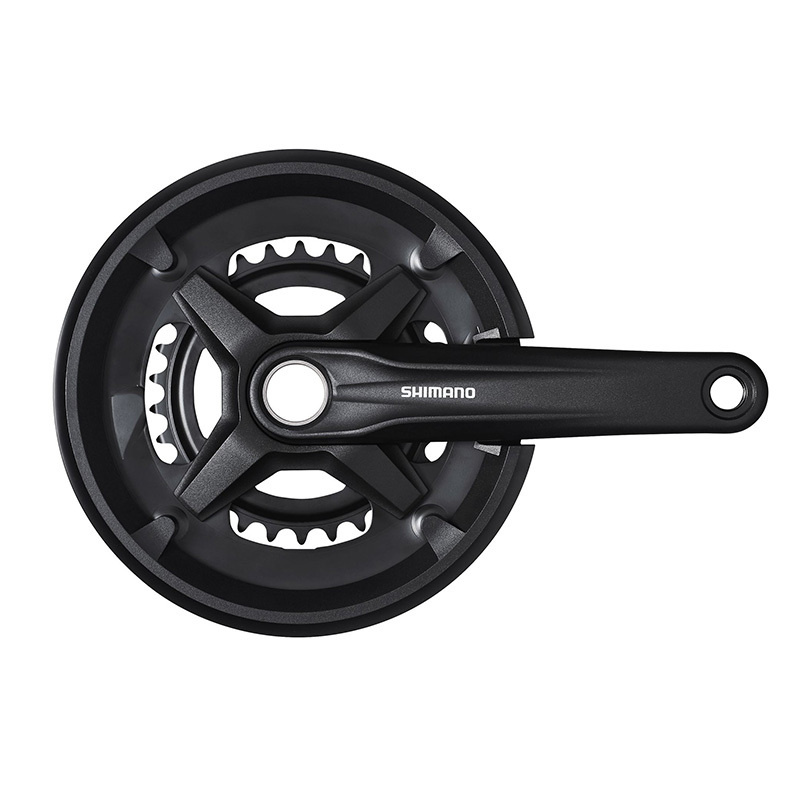 Система SHIMANO , MT210, 175мм, для 2x9ск, ин. Вал., 46/30, с защитой., цвет черный  #1