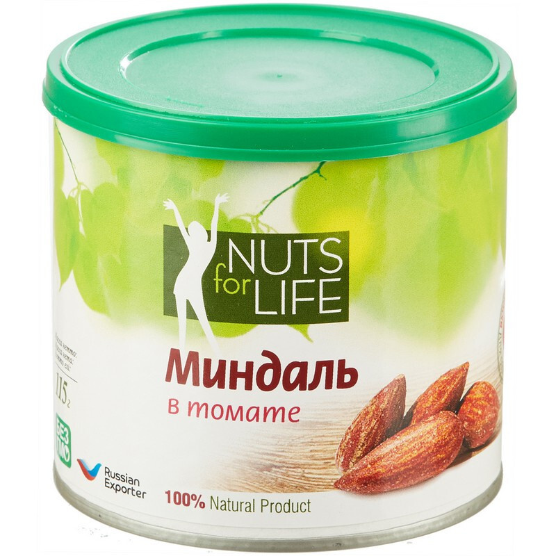 Миндаль Nuts for life обжаренный с томатом, 115 грамм #1