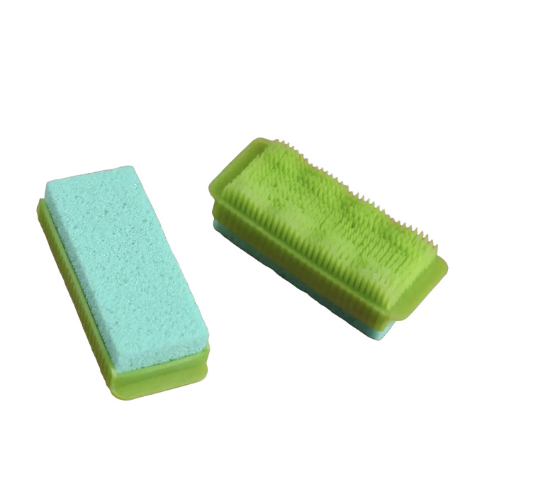 Пемза-щетка для обработки огрубевшей кожи, упаковка 10 шт (зеленый)  #1