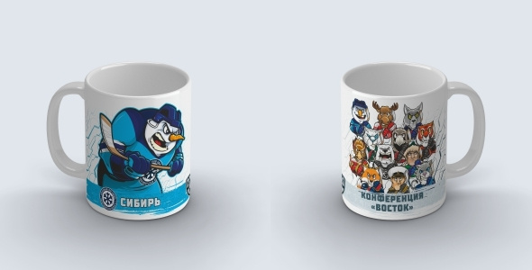 Кружка "KHL OFFICIAL" (Восток - ХК Сибирь Сезон 2021-22) #1