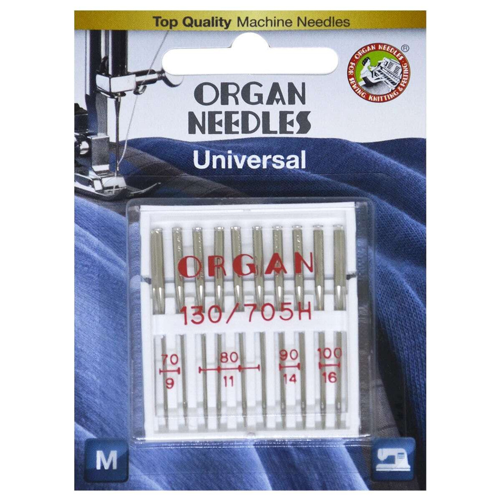 Иглы для швейных машин ORGAN BLIS Universal №70-100 упаковка 10 шт #1