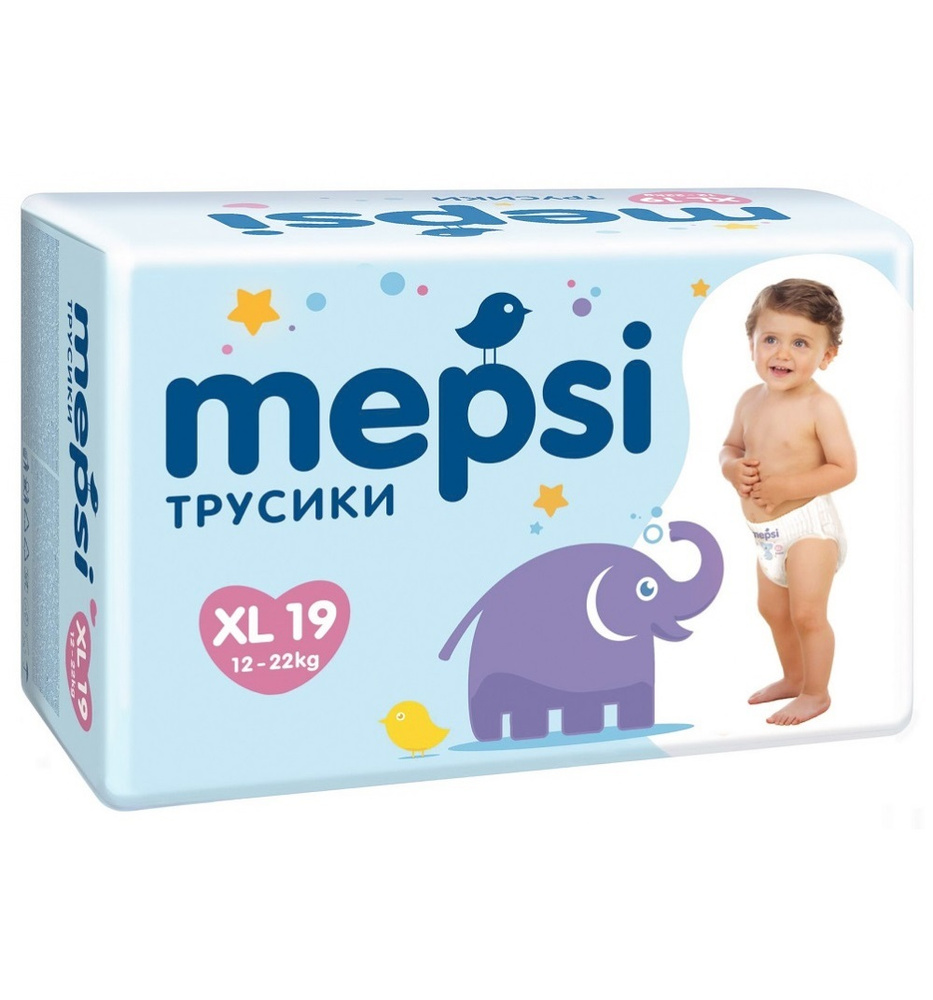 Mepsi Трусики -Подгузники XL, 19шт, 12-22кг / Подгузники трусики 5 / мепси трусики 5  #1